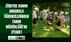 Zübeyde Hanım Anaokulu Öğrencilerinden Tarım Müdürlüğü'ne Ziyaret