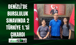 Denizli’de Bursluluk Sınavında 2 Türkiye 1.’si çıkardı