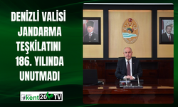 Denizli Valisi Jandarma Teşkilatını 186. Yılında Unutmadı