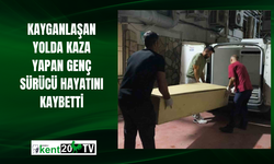 Kayganlaşan yolda kaza yapan genç sürücü hayatını kaybetti