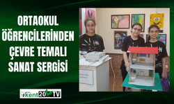 Ortaokul Öğrencilerinden Çevre Temalı Sanat Sergisi