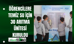 Öğrencilere Temiz Su İçin 30 Arıtma Ünitesi Kuruldu