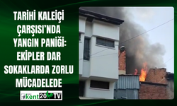 Tarihi Kaleiçi Çarşısı’nda Yangın Paniği: Ekipler Dar Sokaklarda Zorlu Mücadelede