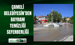 Çameli Belediyesin'den Bayram Temizliği Seferberliği