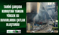 Tarihi Çarşıda Korkutan Yangın: Yüksek Isı Duvarlarda Çatlak Oluşturdu