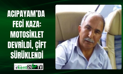 Acıpayam’da Feci Kaza: Motosiklet Devrildi, Çift Sürüklendi