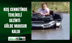 Kuş Cennetinde Tehlikeli Gezinti: Gölde Mahsur Kaldı