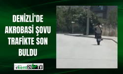 Denizli’de Akrobasi Şovu Trafikte Son Buldu