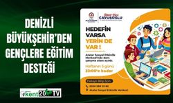 Denizli Büyükşehir’den Gençlere Eğitim Desteği