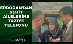 Erdoğan’dan Şehit Ailelerine Taziye Telefonu