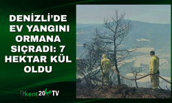 Denizli’de Ev Yangını Ormana Sıçradı: 7 Hektar Kül Oldu