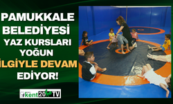 PAMUKKALE BELEDİYESİ YAZ KURSLARI YOĞUN İLGİYLE DEVAM EDİYOR!