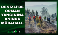 Denizli’de Orman Yangınına Anında Müdahale
