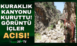 Denizli'de Kısık Kanyon'u kurudu!
