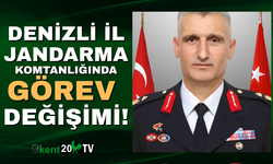 Denizli İl Jandarma Komutanlığı’nda görev değişikliği