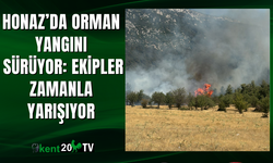Honaz’da Orman Yangını Sürüyor: Ekipler Zamanla Yarışıyor