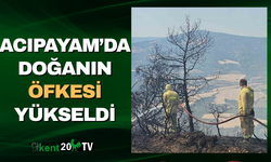 ACIPAYAM’DA DOĞANIN ÖFKESİ YÜKSELDİ