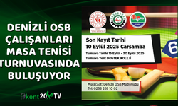 Denizli OSB çalışanları masa tenisi turnuvasında buluşuyor