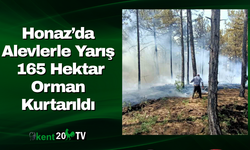Honaz’da Alevlerle Yarış  165 Hektar Orman Kurtarıldı