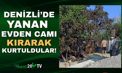 Camı kırarak faciadan kurtuldular!