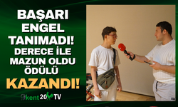 Başarı engel tanımadı, derece ile mezun oldu!