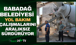 Babadağ Belediyesi yol bakım çalışmalarını aralıksız sürdürüyor