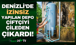 Bahçesiden geçen izinsiz boru çiftçiyiçileden çıkardı!