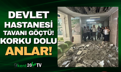 Devlet hastanesinin tavanı gçötü, görenler hayrete düştü!