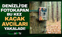 Denizli'de foto kapan kaçak avcıları kaydetti!