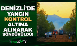 Denizli'de meydana gelen yangın kontrol altına alındı!