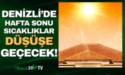 Denizli'de  hafta sonu sıcaklıklar düşüşe geçecek!