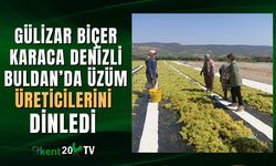 CHP Denizli Milletvekili Gülizar Biçer Karaca Denizli Buldan’da üzüm üreticilerini dinledi