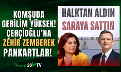 Çerçioğlu'na zehir zemberek pankartlar hazırlandı!