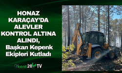Honaz Karaçay’da Alevler Kontrol Altına Alındı, Başkan Kepenk Ekipleri Kutladı