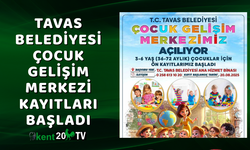 Tavas Belediyesi Çocuk Gelişim Merkezi kayıtları başladı