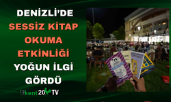 Denizli’de Sessiz Kitap Okuma Etkinliği Yoğun İlgi Gördü
