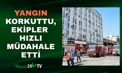 Yangın Korkuttu, Ekipler Hızlı Müdahale Etti