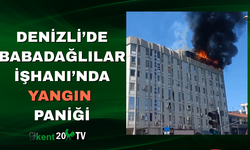 Denizli’de Babadağlılar İşhanı’nda yangın  paniği