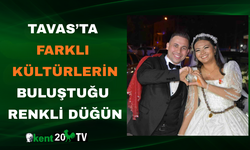 Tavas’ta Farklı Kültürlerin Buluştuğu Renkli Düğün