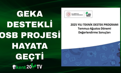 GEKA destekli OSB projesi hayata geçti