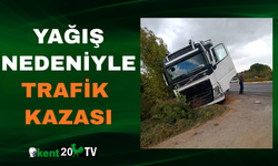 Yağış Nedeniyle Trafik Kazası