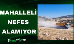 Mahalleli nefes alamıyor