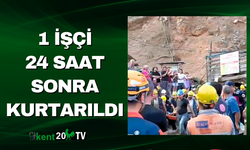 1 İşçi 24 Saat Sonra Kurtarıldı