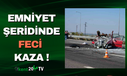 Emniyet Şeridinde Feci Kaza