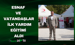 Esnaf ve Vatandaşlar İlk Yardım Eğitimi Aldı