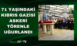 71 Yaşındaki Kıbrıs Gazisi Askeri Törenle Uğurlandı