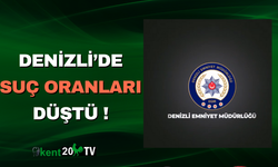 Denizli’de Suç Oranları Düştü !