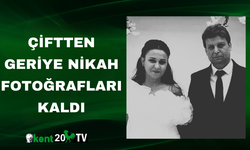 Çiftten Geriye Nikah Fotoğrafları Kaldı
