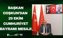 Başkan Coşkun’dan 29 Ekim Cumhuriyet Bayramı Mesajı