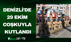 Denizli’de 29 Ekim Coşkuyla Kutlandı